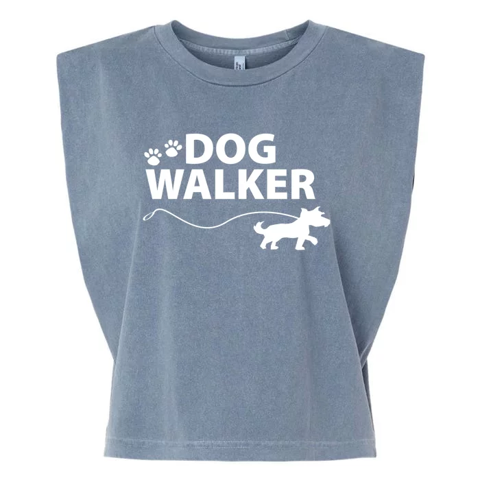 Dog Walker Gift Garment-Dyed Women's Muscle Tee