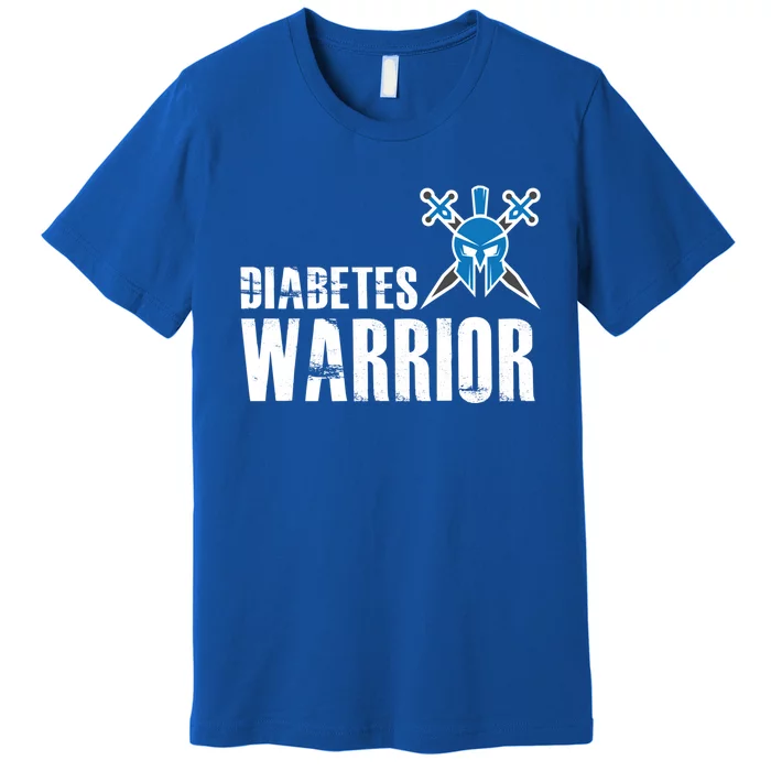 Diabetes Warrior Gift Support Awareness Fighter Gift Premium T-Shirt