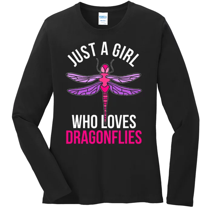 Dragonflies Women Gift Idea Dragonfly Ladies Long Sleeve Shirt