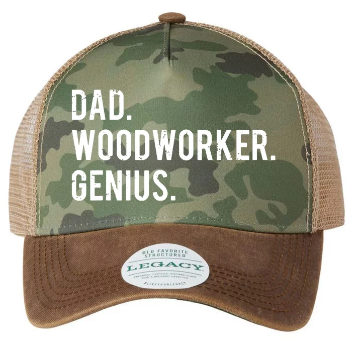 Dad Woodworker Genius Woodworking Father Legacy Tie Dye Trucker Hat