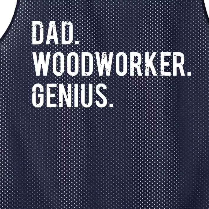 Dad Woodworker Genius Woodworking Father Mesh Reversible Basketball Jersey Tank