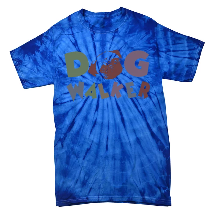 Dog Walker Gift Tie-Dye T-Shirt