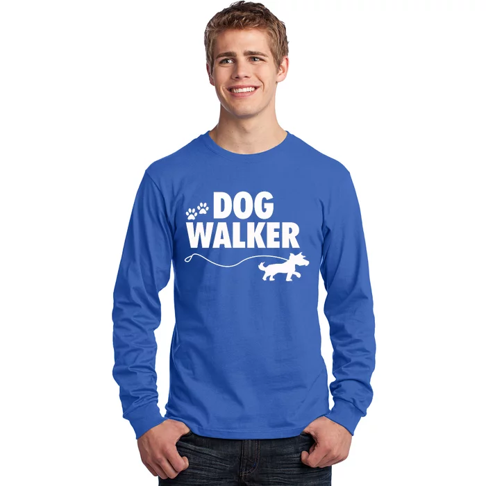 Dog Walker Gift Long Sleeve Shirt