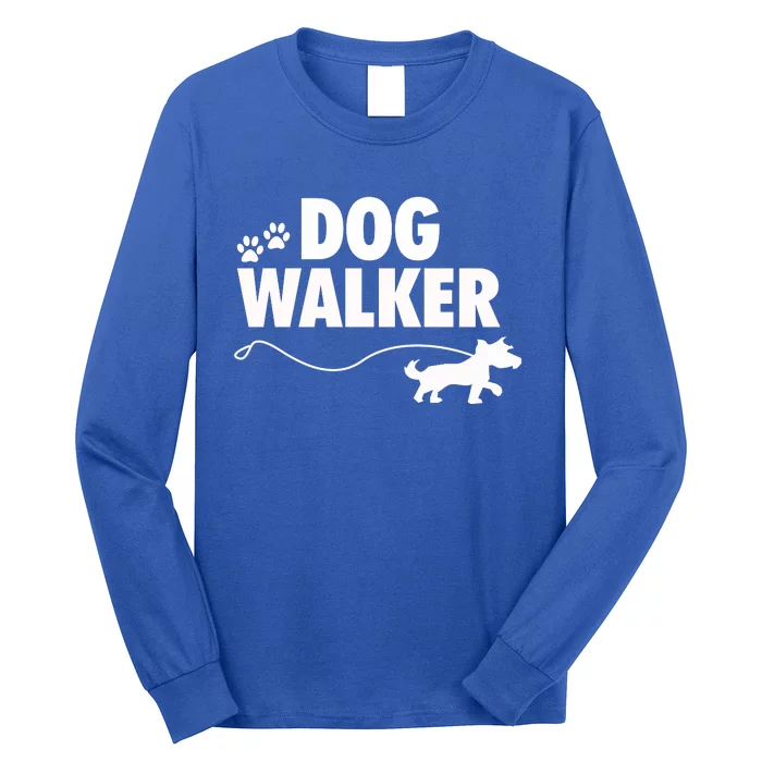 Dog Walker Gift Long Sleeve Shirt