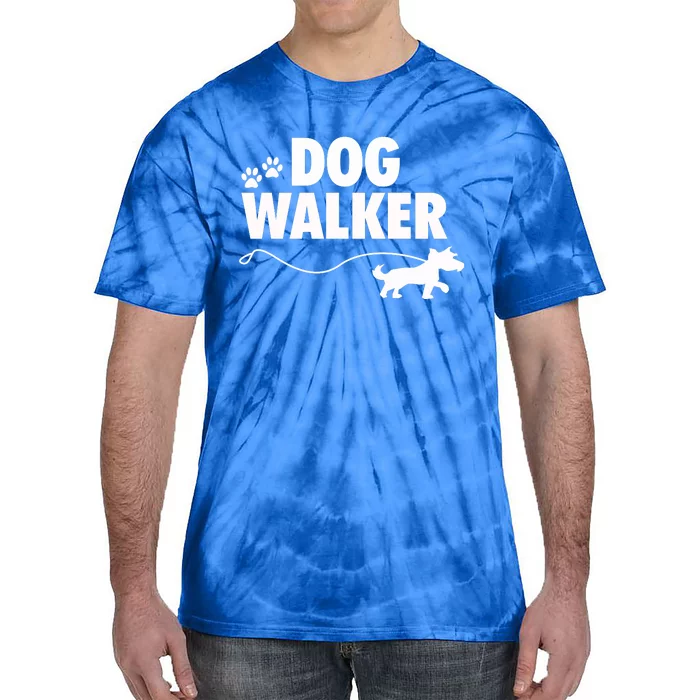 Dog Walker Gift Tie-Dye T-Shirt