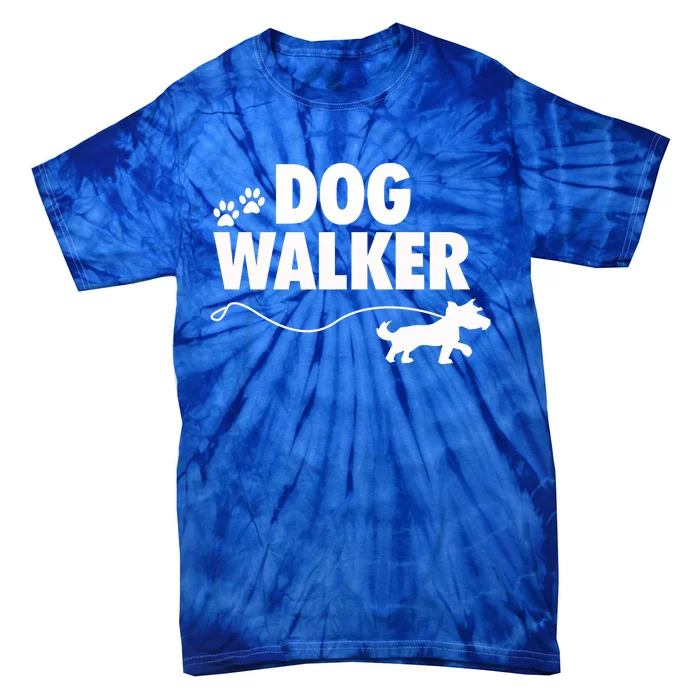 Dog Walker Gift Tie-Dye T-Shirt