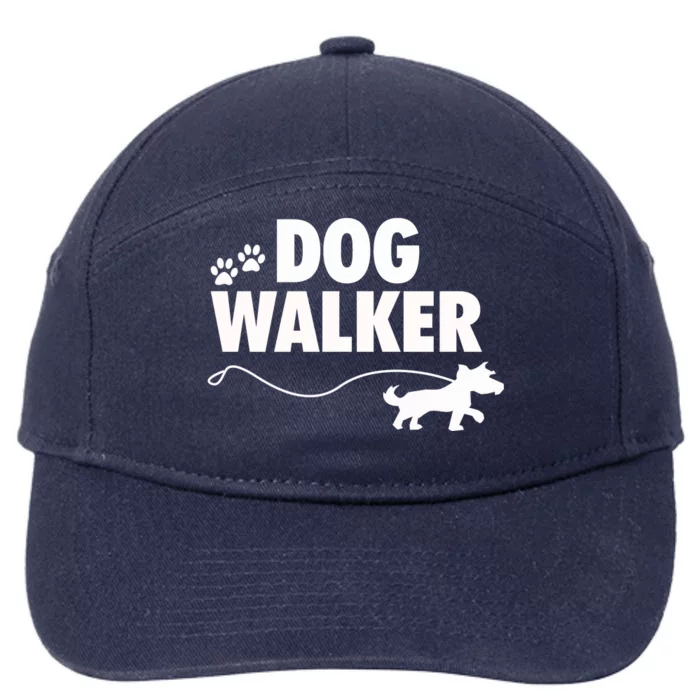 Dog Walker Gift 7-Panel Snapback Hat