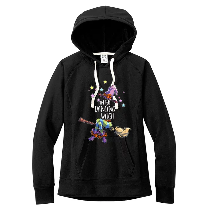 Dancing Witch Halloween Group Matching Halloween Women's Fleece Hoodie