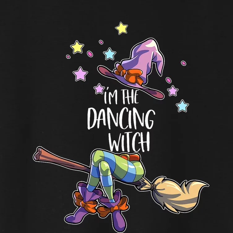 Dancing Witch Halloween Group Matching Halloween Women's Crop Top Tee