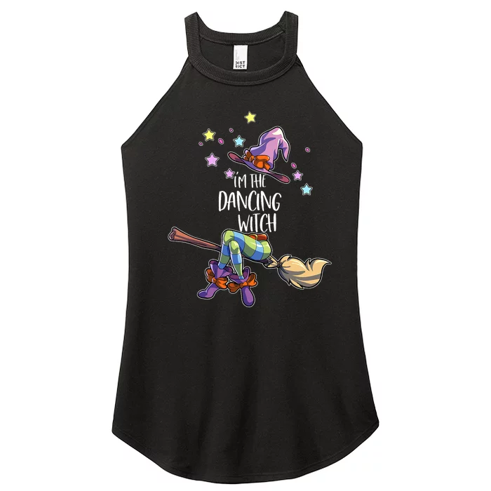 Dancing Witch Halloween Group Matching Halloween Women’s Perfect Tri Rocker Tank