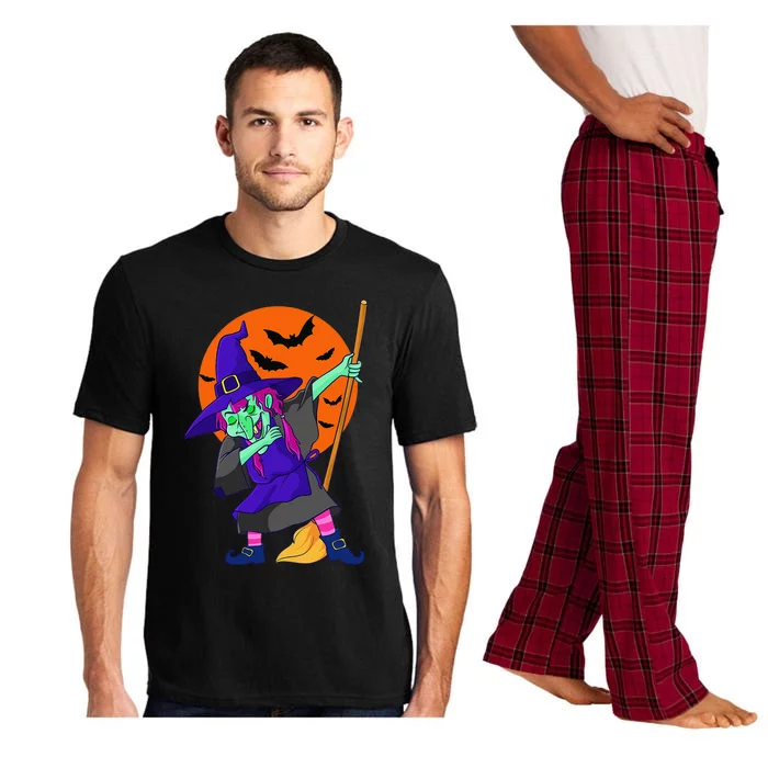 Dabbing Witch Halloween Cute Spooky Witches Gift Women Pajama Set