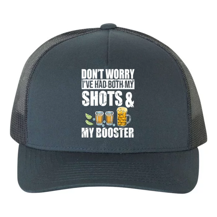 Don't Worry Had Both My Shots And Booster Funny Yupoong Adult 5-Panel Trucker Hat