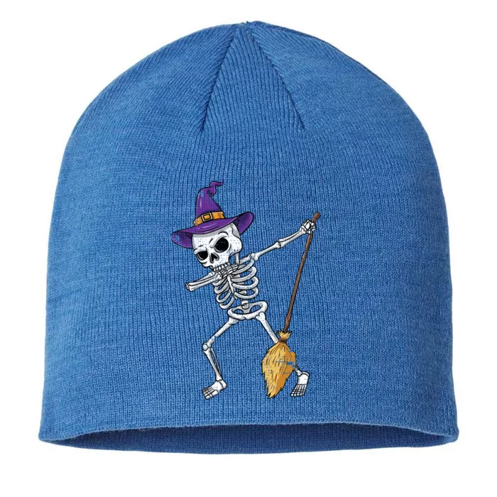 Dabbing Witch Halloween Skeleton Vintage Gift 8 1/2in Sustainable Knit Beanie