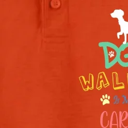 Dog Walking Is My Cardio | Funny Dog walking Dry Zone Grid Performance Polo