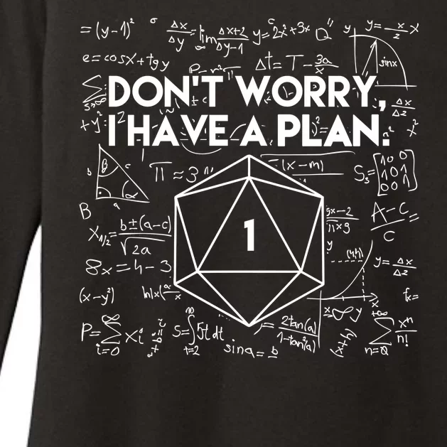 Dont Worry I Have A Plan Funny Critical Fail Womens CVC Long Sleeve Shirt