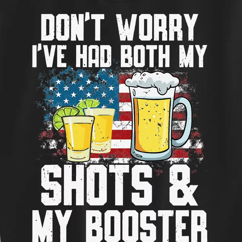 Don't Worry I've Had Both My Shots & Booster Funny Vaccine Kids Sweatshirt