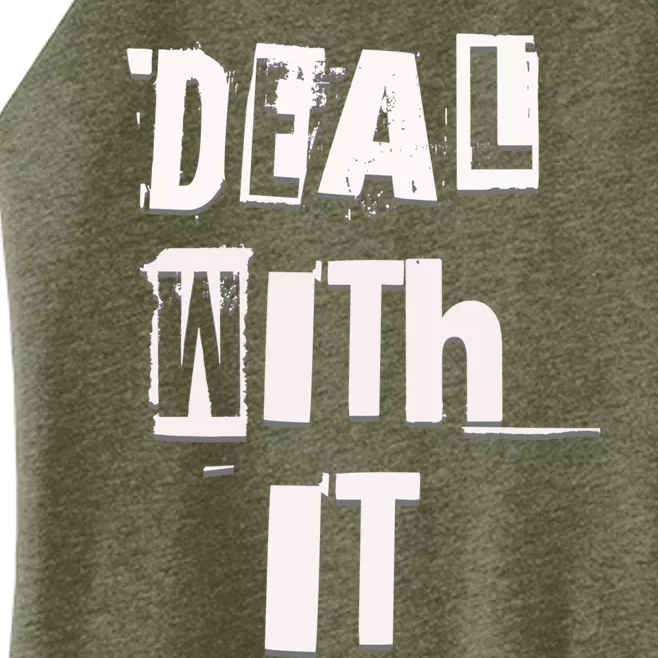 Deal With It Graffiti Streetwear Meaningful Gift Women’s Perfect Tri Rocker Tank