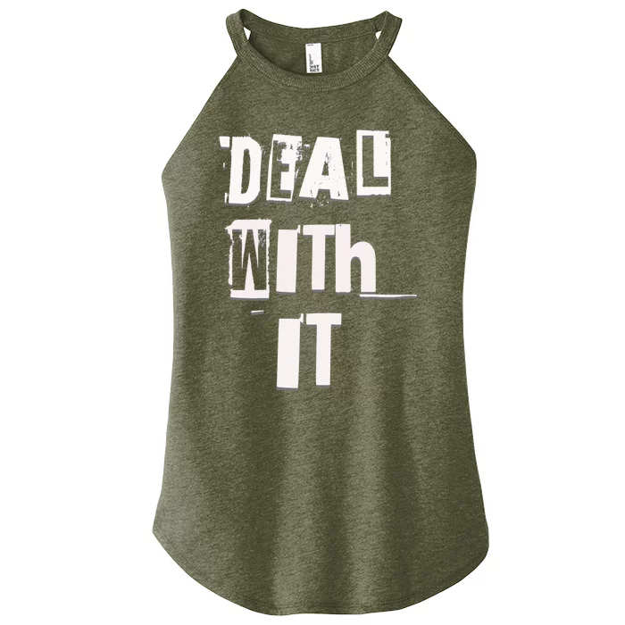 Deal With It Graffiti Streetwear Meaningful Gift Women’s Perfect Tri Rocker Tank