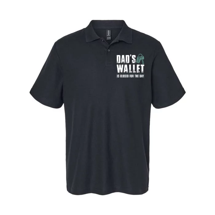 Dads Wallet Is Closed For The Day Softstyle Adult Sport Polo