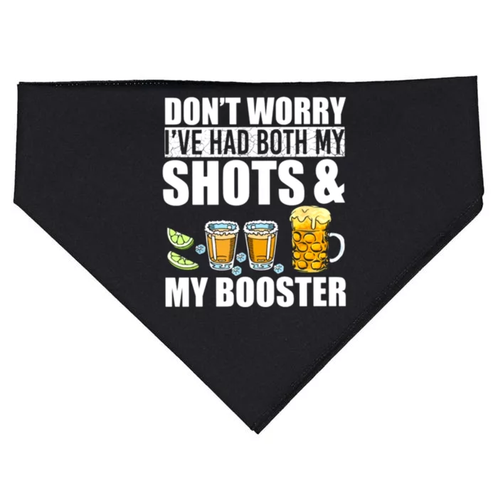 Don't Worry I've Had Both My Shots And Booster USA-Made Doggie Bandana