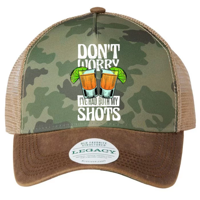 Don't Worry I Had Both My Shots Funny Tequila Drinking Legacy Tie Dye Trucker Hat