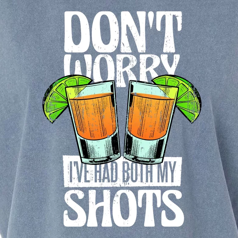 Don't Worry I Had Both My Shots Funny Tequila Drinking Garment-Dyed Women's Muscle Tee