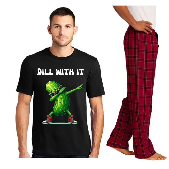 Dill With It Funny Pickle Lover Meaningful Gift Pajama Set