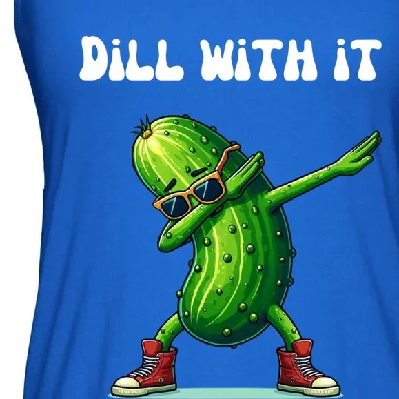 Dill With It Funny Pickle Lover Meaningful Gift Ladies Essential Flowy Tank