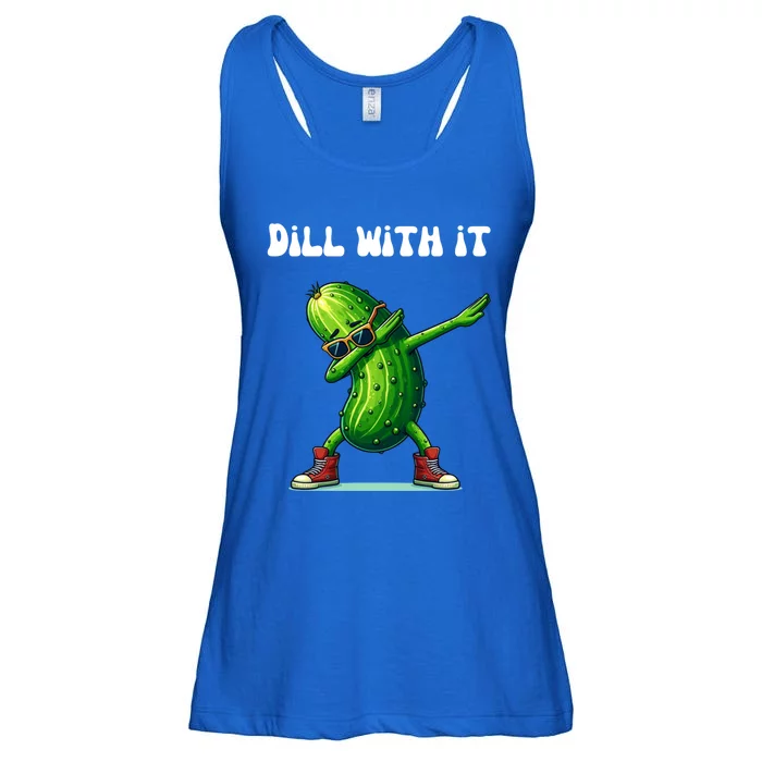 Dill With It Funny Pickle Lover Meaningful Gift Ladies Essential Flowy Tank