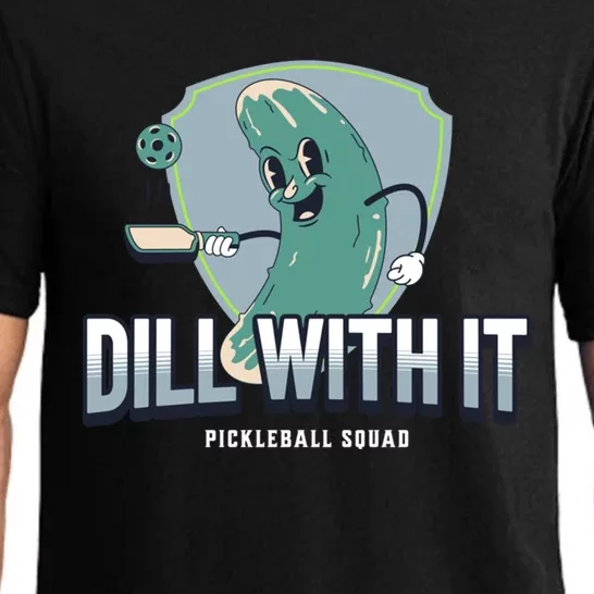 Dill With It Pickleball Squad Funny Pickleball Gift Pajama Set