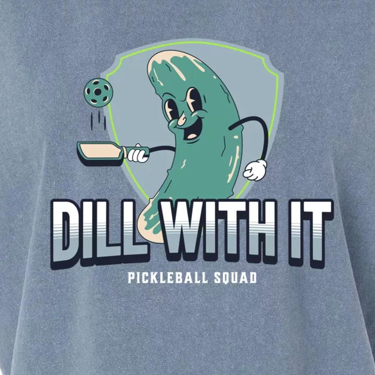 Dill With It Pickleball Squad Funny Pickleball Gift Garment-Dyed Women's Muscle Tee