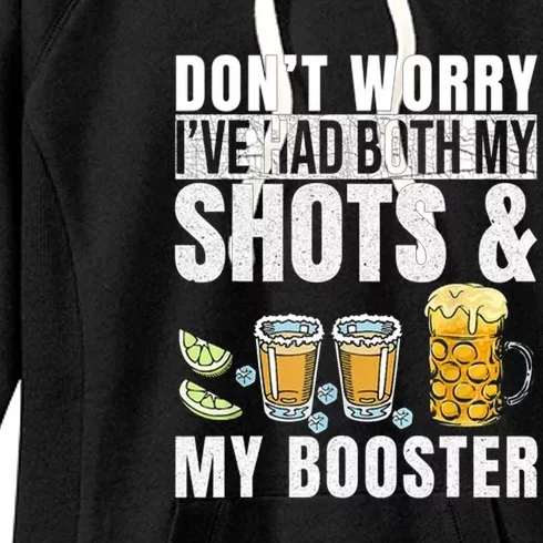 Don't Worry I've Had Both My Shots And Booster Women's Fleece Hoodie