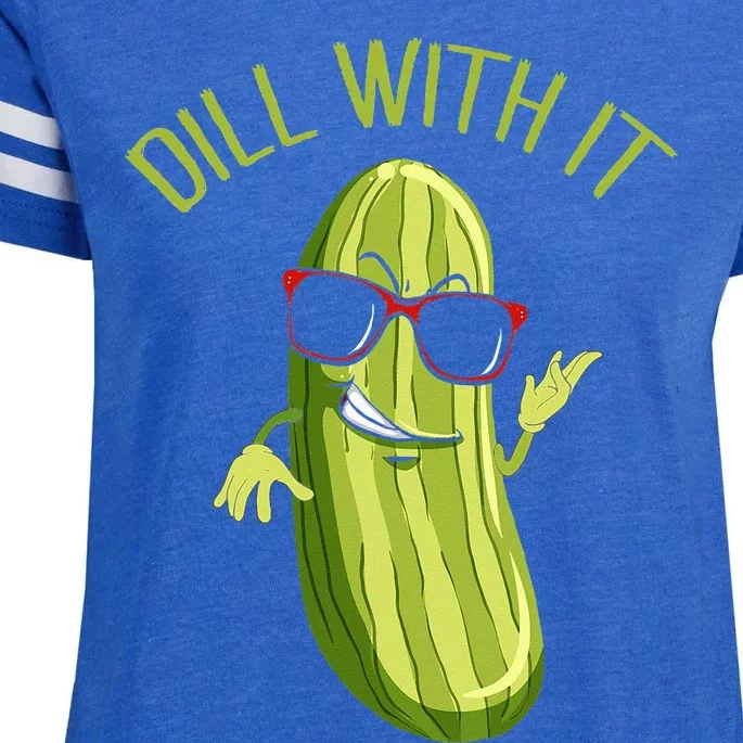 Dill With It Dill Pickle Dill Pickles Dill With It Enza Ladies Jersey Football T-Shirt