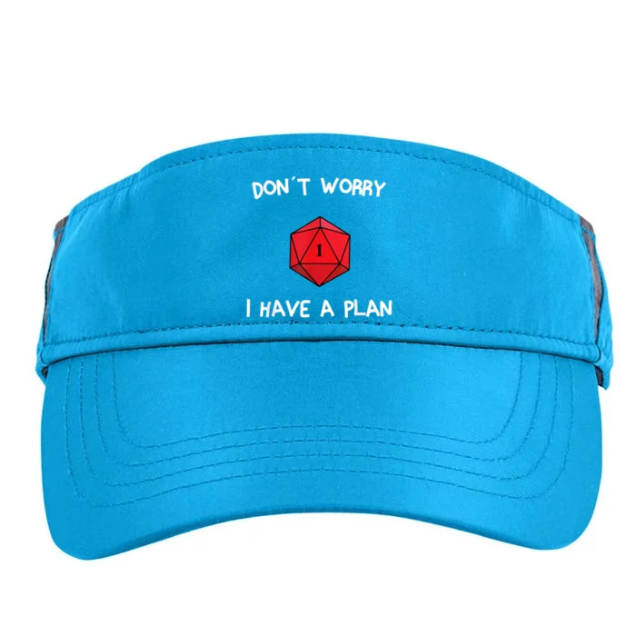 Dont Worry I Have A Plan Roleplaying Dice D20 Game Master Adult Drive Performance Visor