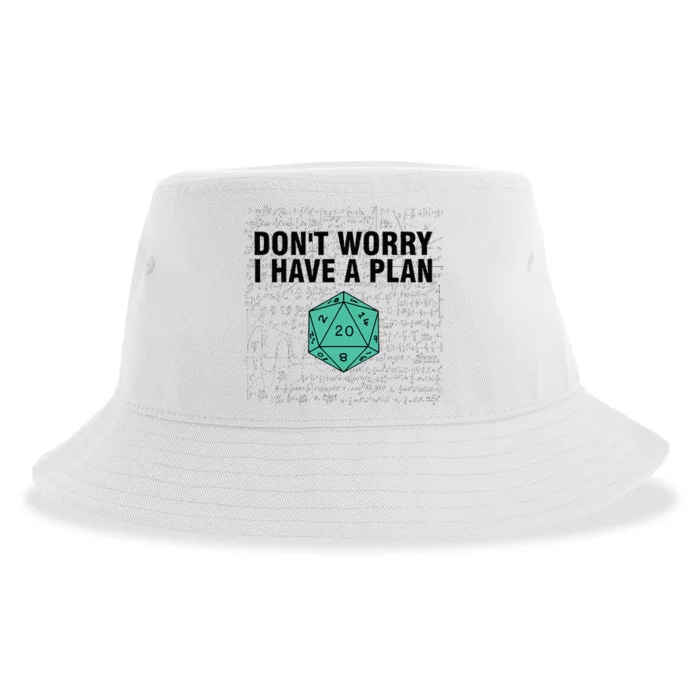 DonT Worry I Have A Plan Funny Dungeon Chaotic Dragon Sustainable Bucket Hat