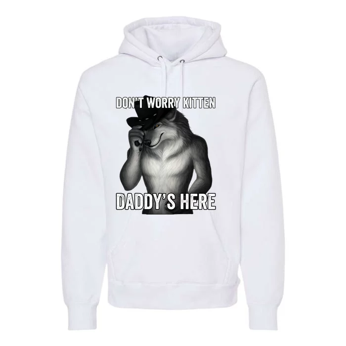 DonT Worry Kitten DaddyS Here Premium Hoodie