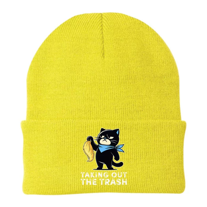 Debate Win Kamala Debate Trophy Taking Out The Trash Knit Cap Winter Beanie