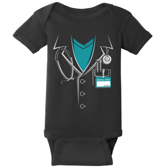 Doctor White Lab Coat Halloween Costume Baby Bodysuit