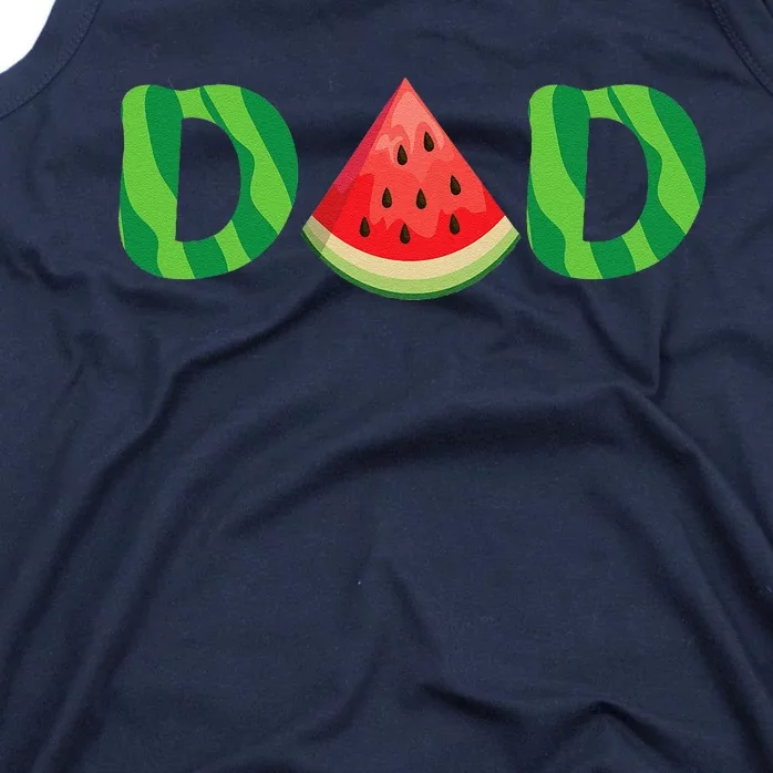 Dad Watermelon Lover Fruitarian Summer Fruit Fathers Day Tank Top