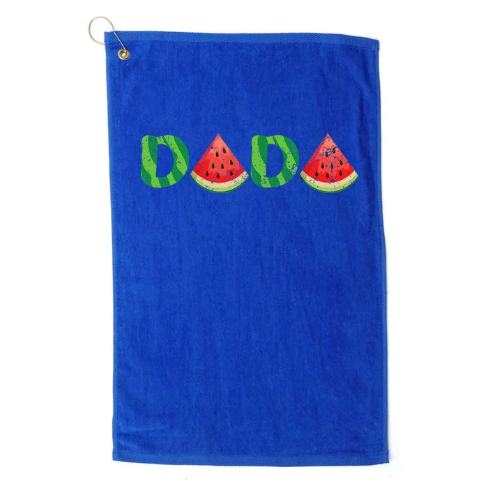 Dada Watermelon Lover Fruitarian Summer Fruit Fathers Day Platinum Collection Golf Towel