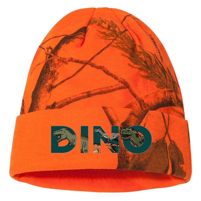 Dino Word Logo Kati - 12in Camo Beanie