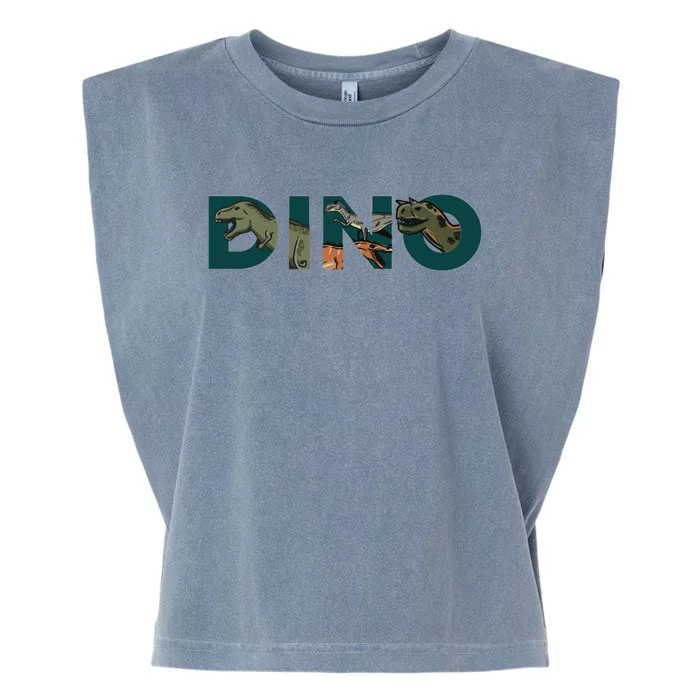 Dino Word Logo Garment-Dyed Women's Muscle Tee