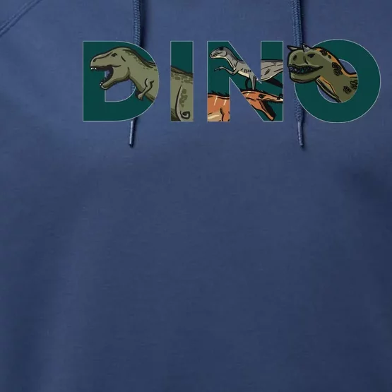 Dino Word Logo Performance Fleece Hoodie