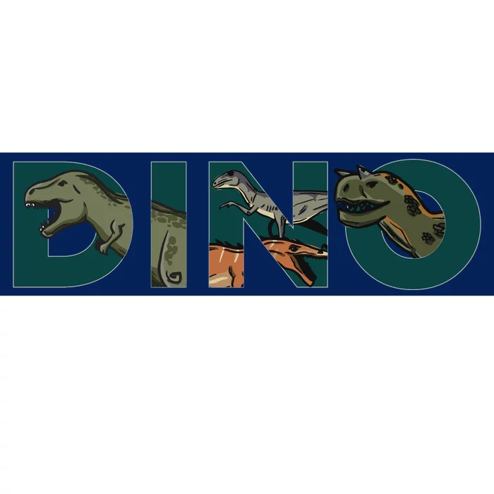 Dino Word Logo Bumper Sticker