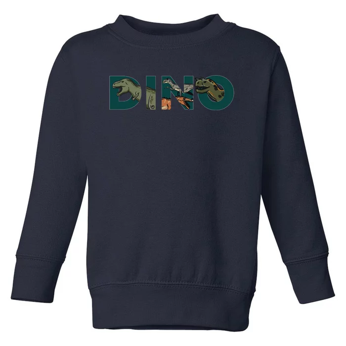 Dino Word Logo Toddler Sweatshirt