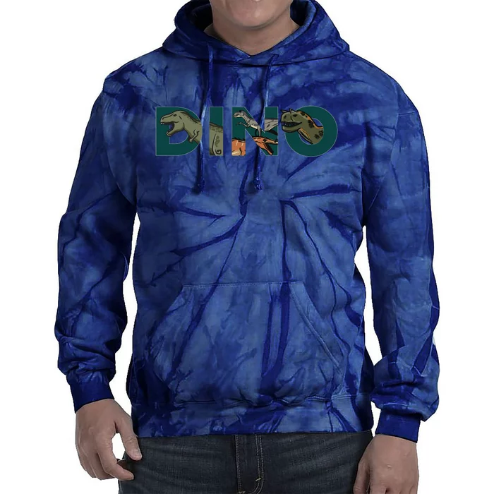 Dino Word Logo Tie Dye Hoodie