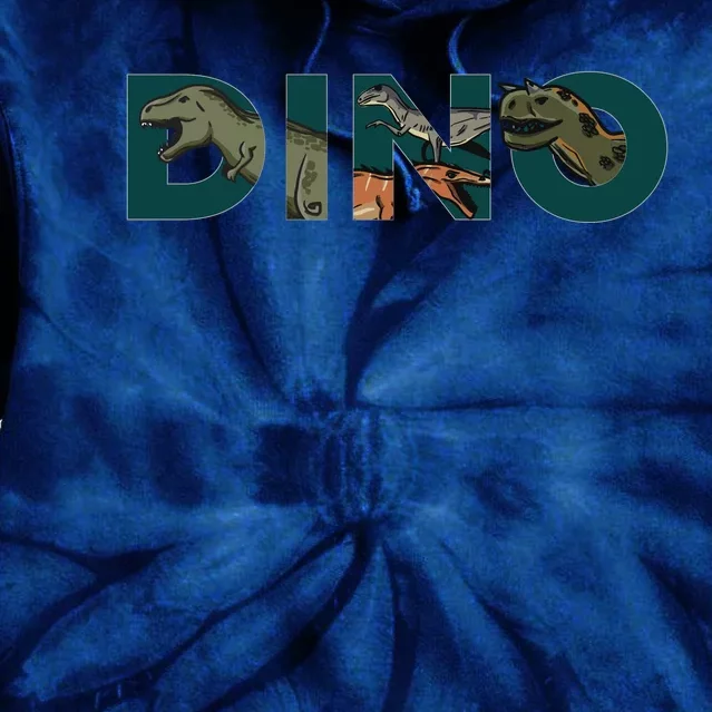 Dino Word Logo Tie Dye Hoodie