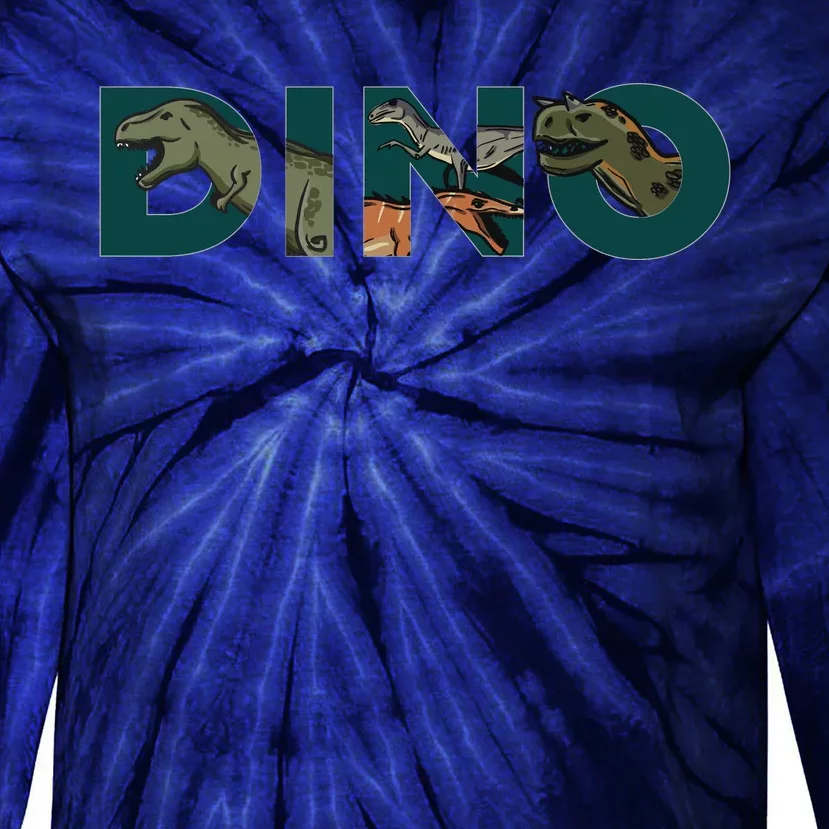 Dino Word Logo Tie-Dye Long Sleeve Shirt