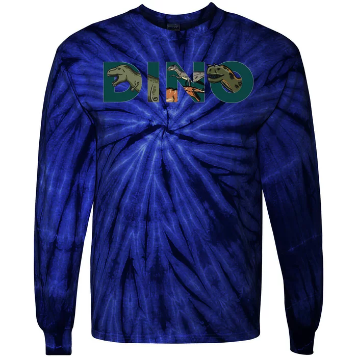 Dino Word Logo Tie-Dye Long Sleeve Shirt