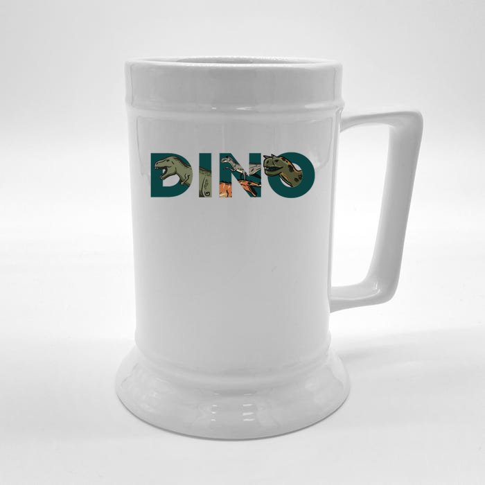 Dino Word Logo Front & Back Beer Stein